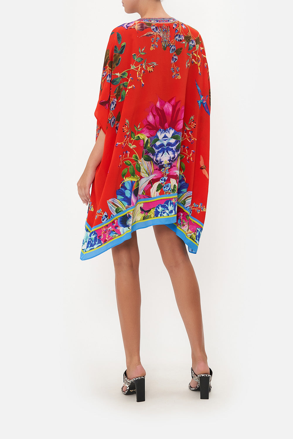 RECTANGULAR V NECK KAFTAN BIRDS OF A FEATHER