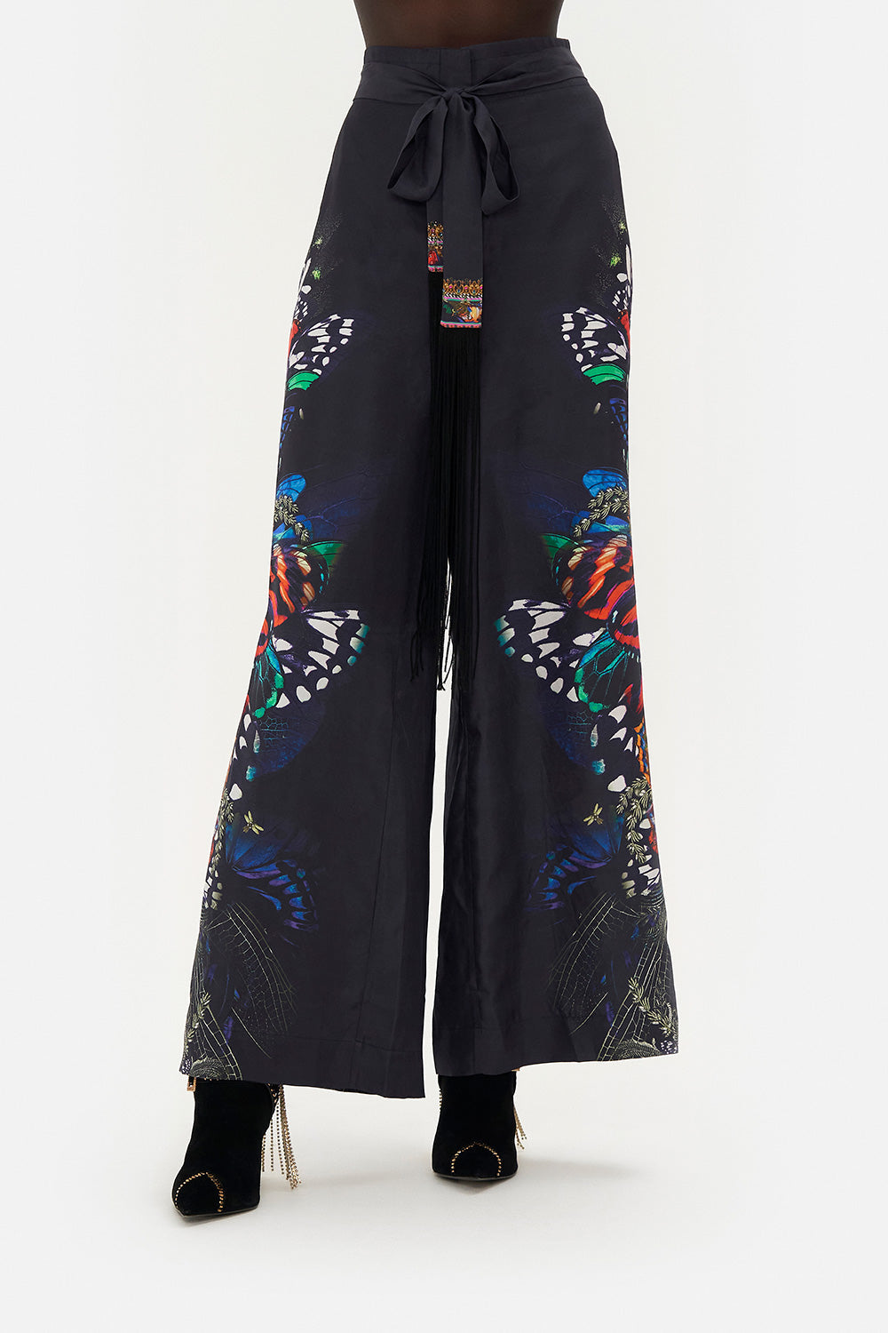 PAPERBAG WAIST WIDE LEG PANT FLUTTER BY