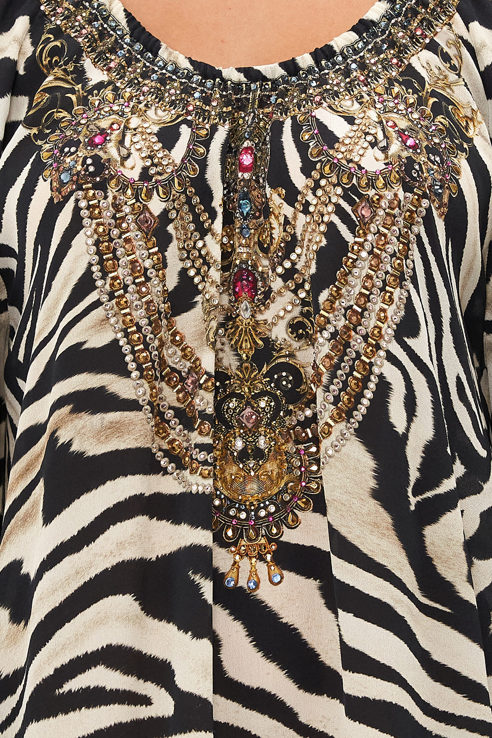 BLOUSON SLEEVE A LINE FRILL DRESS EARN YOUR STRIPES