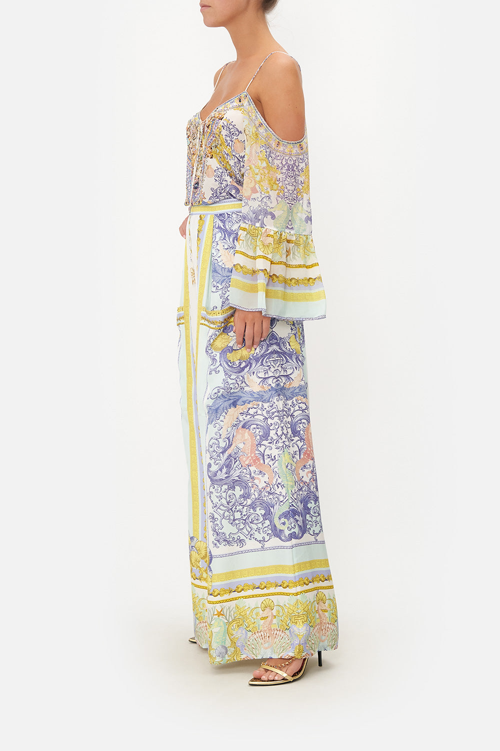 WIDE LEG TROUSER WITH FRONT POCKETS STAR OF THE SEA