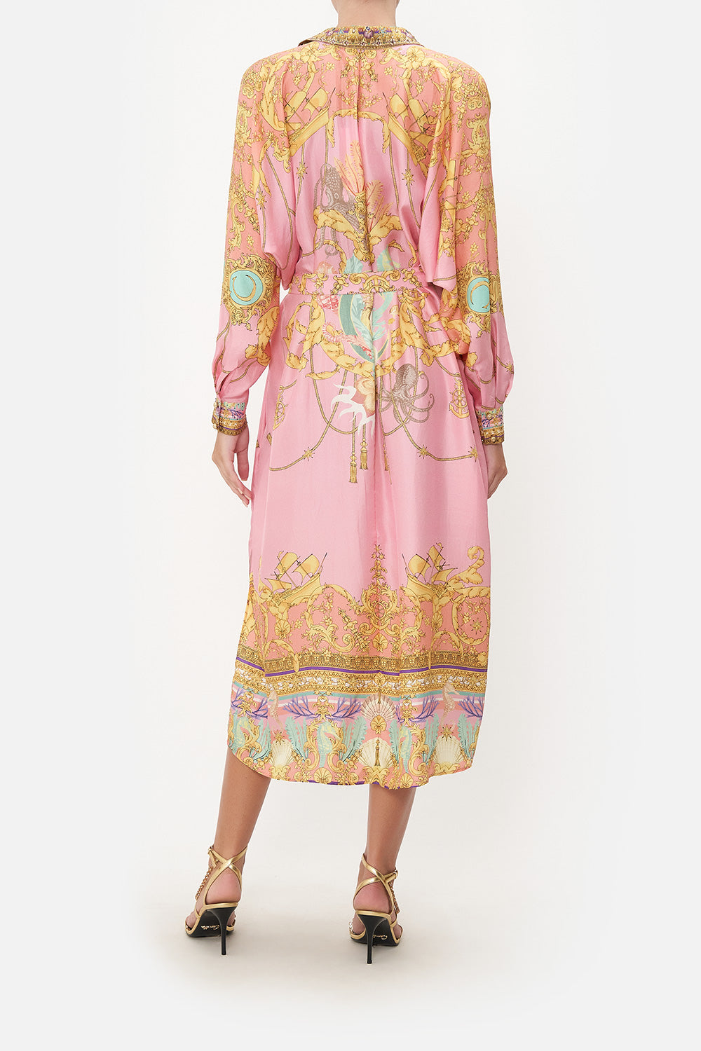 COLLARED BUTTON THROUGH DRESS MERMAID MOTEL