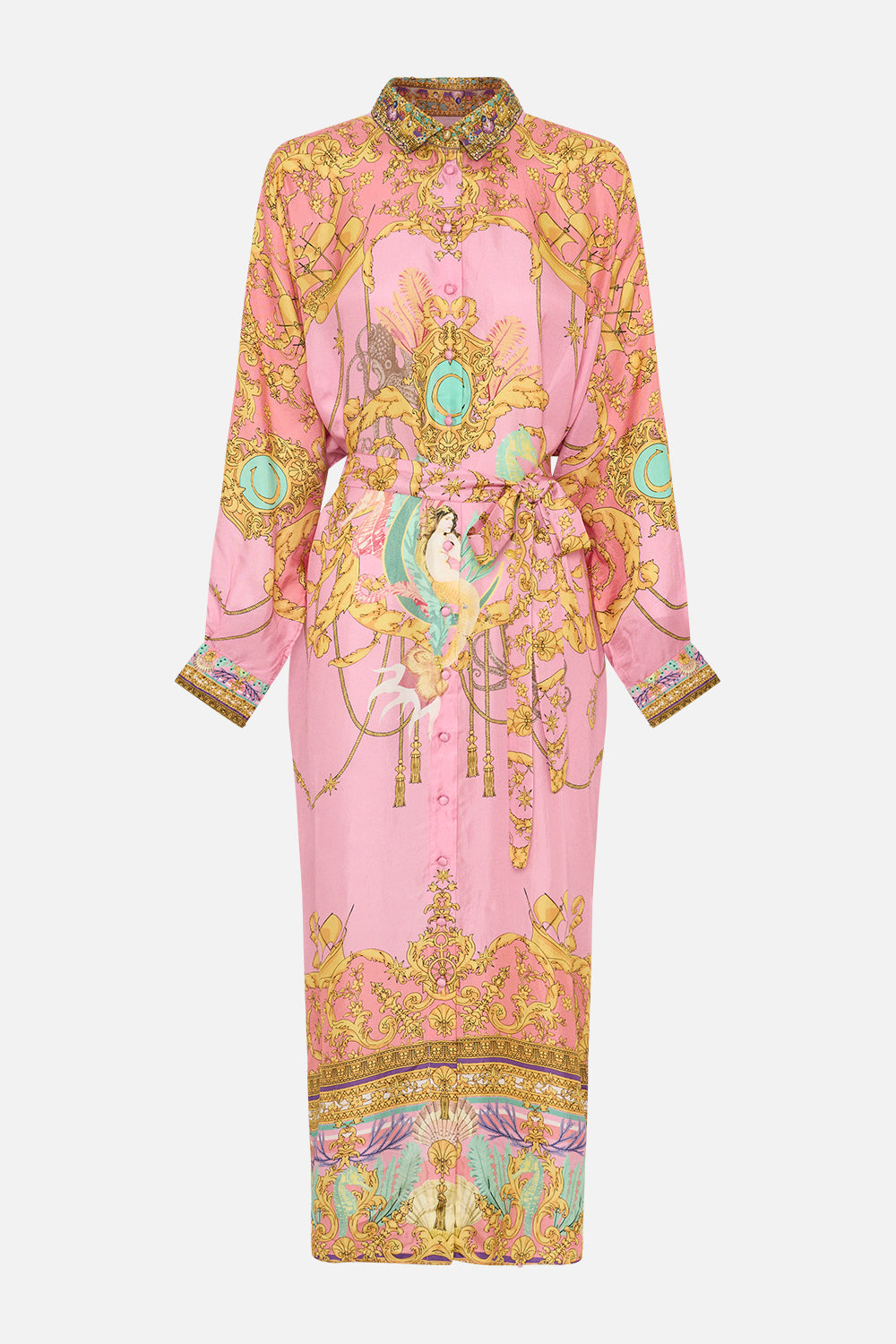 COLLARED BUTTON THROUGH DRESS MERMAID MOTEL