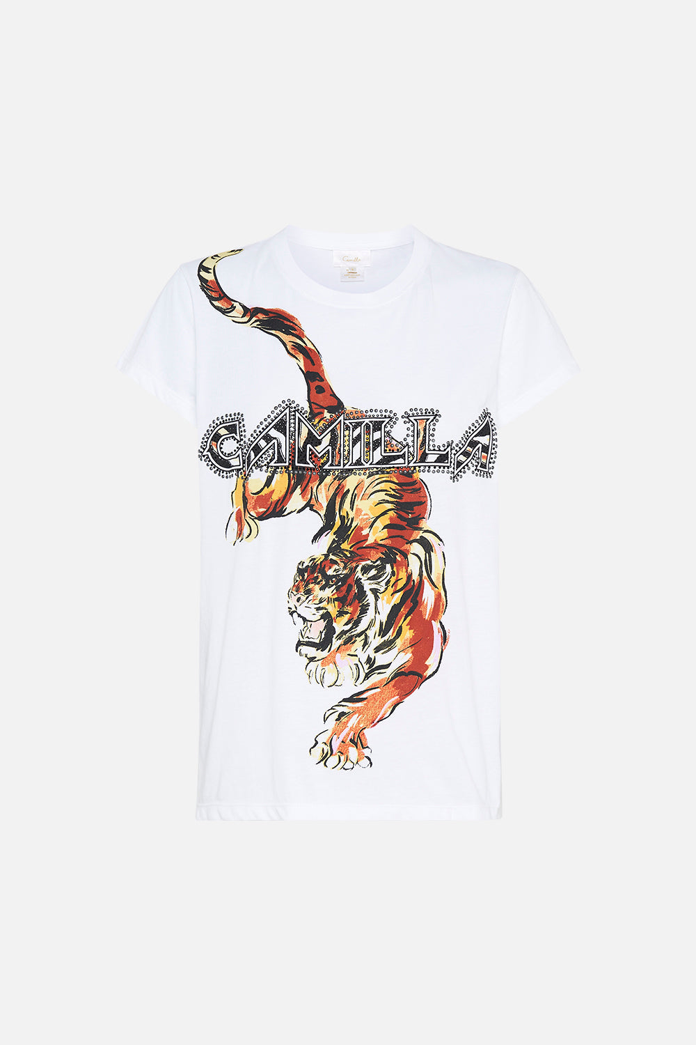 SLIM FIT ROUND NECK T-SHIRT TIGER TALK