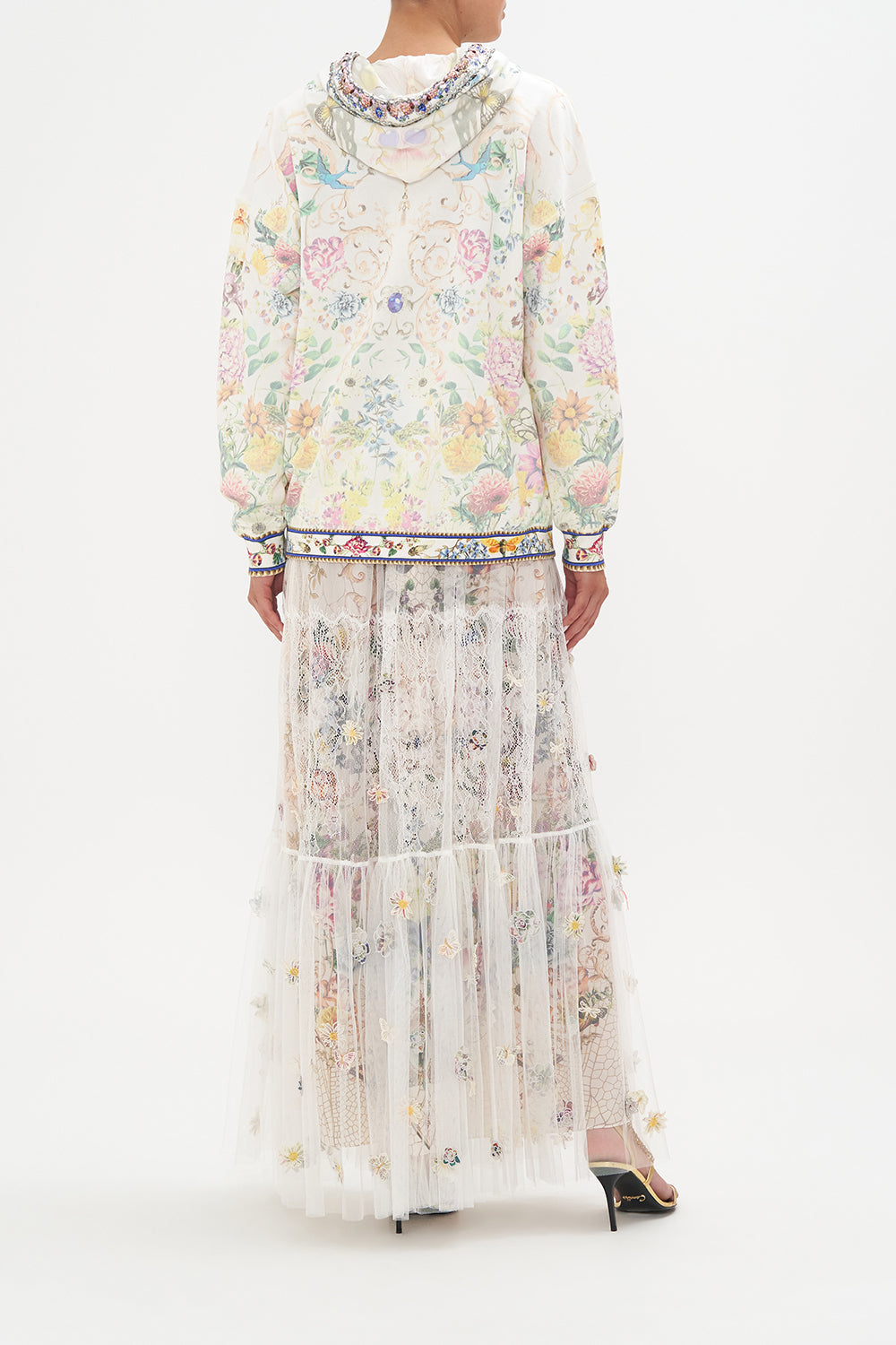 HOODY WITH POCKETS QUEENS BEE HIVE