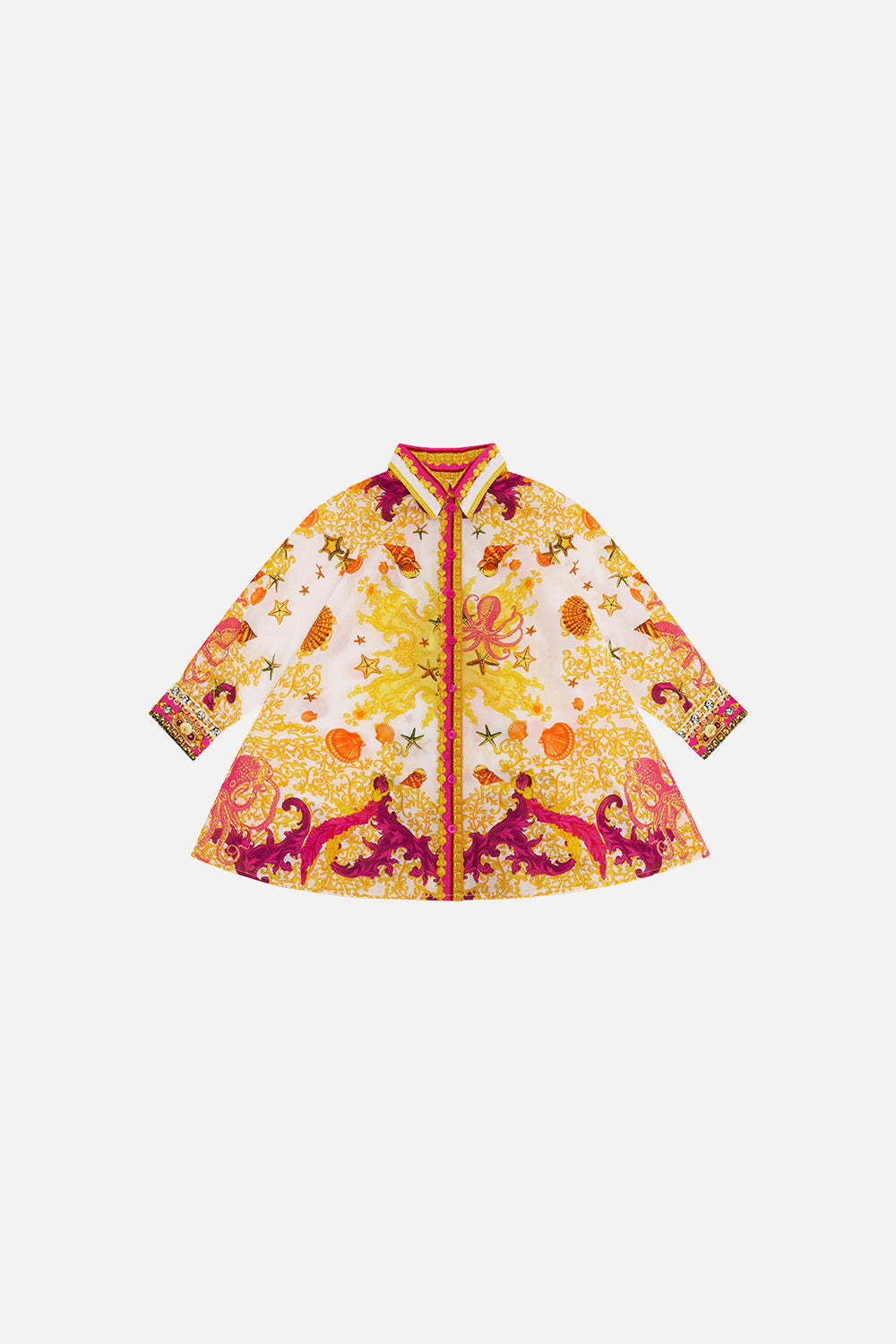 KIDS MINI SHIRT DRESS 4-10 SQUID SQUAD