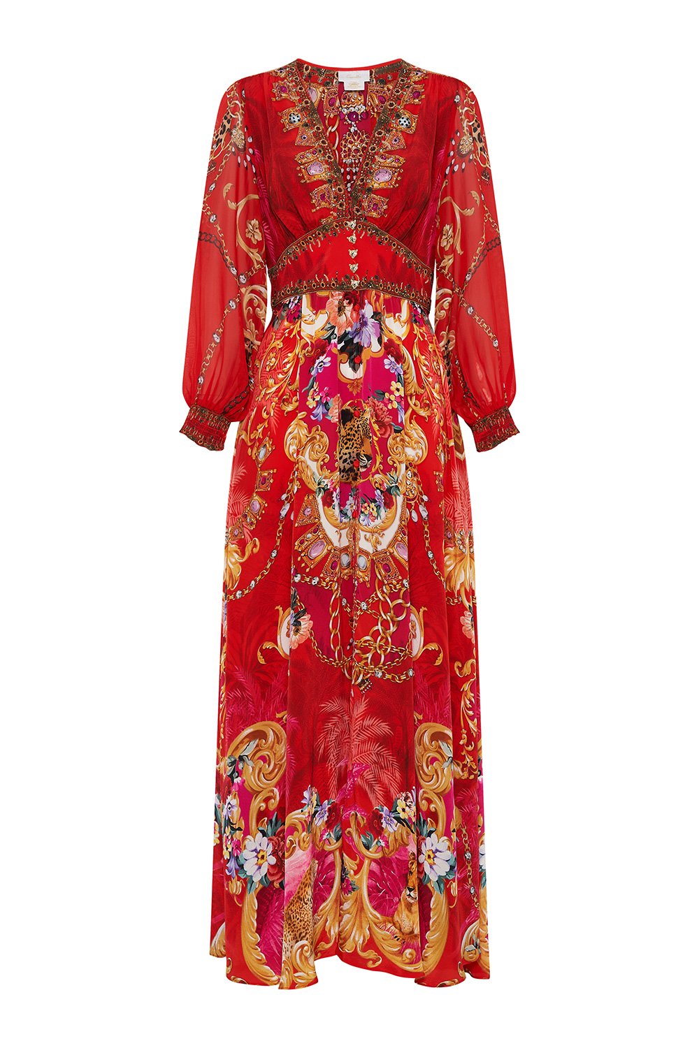 BUTTON DRESS WITH SHAPED WAISTBAND PRIMA DONNA