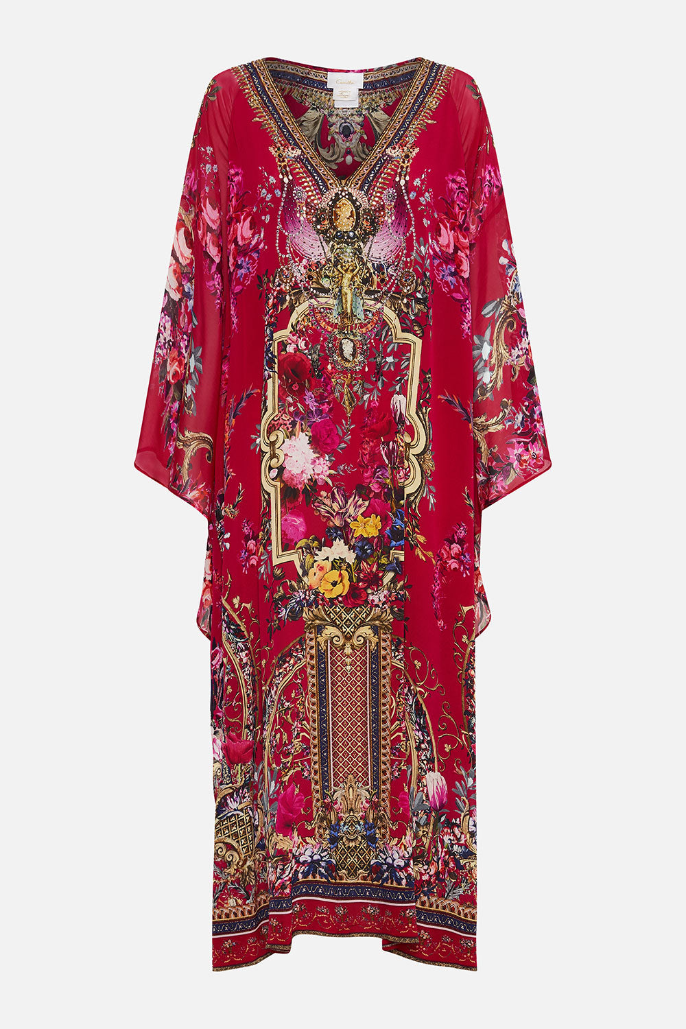 LONG RAGLAN SLEEVE FLARED KAFTAN BOHEME BLOOMS