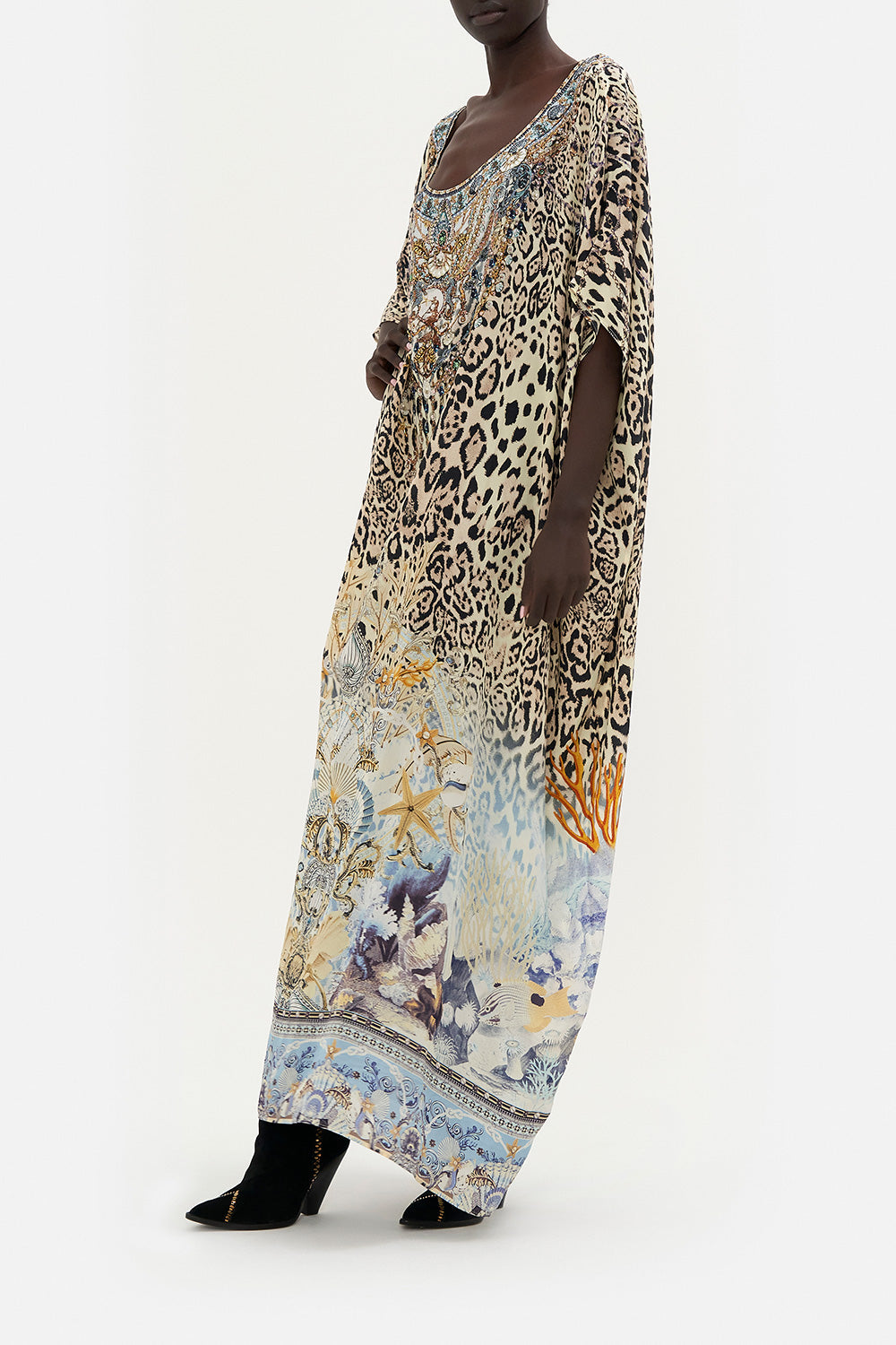 ROUND NECK KAFTAN SEAHORSE SONNET