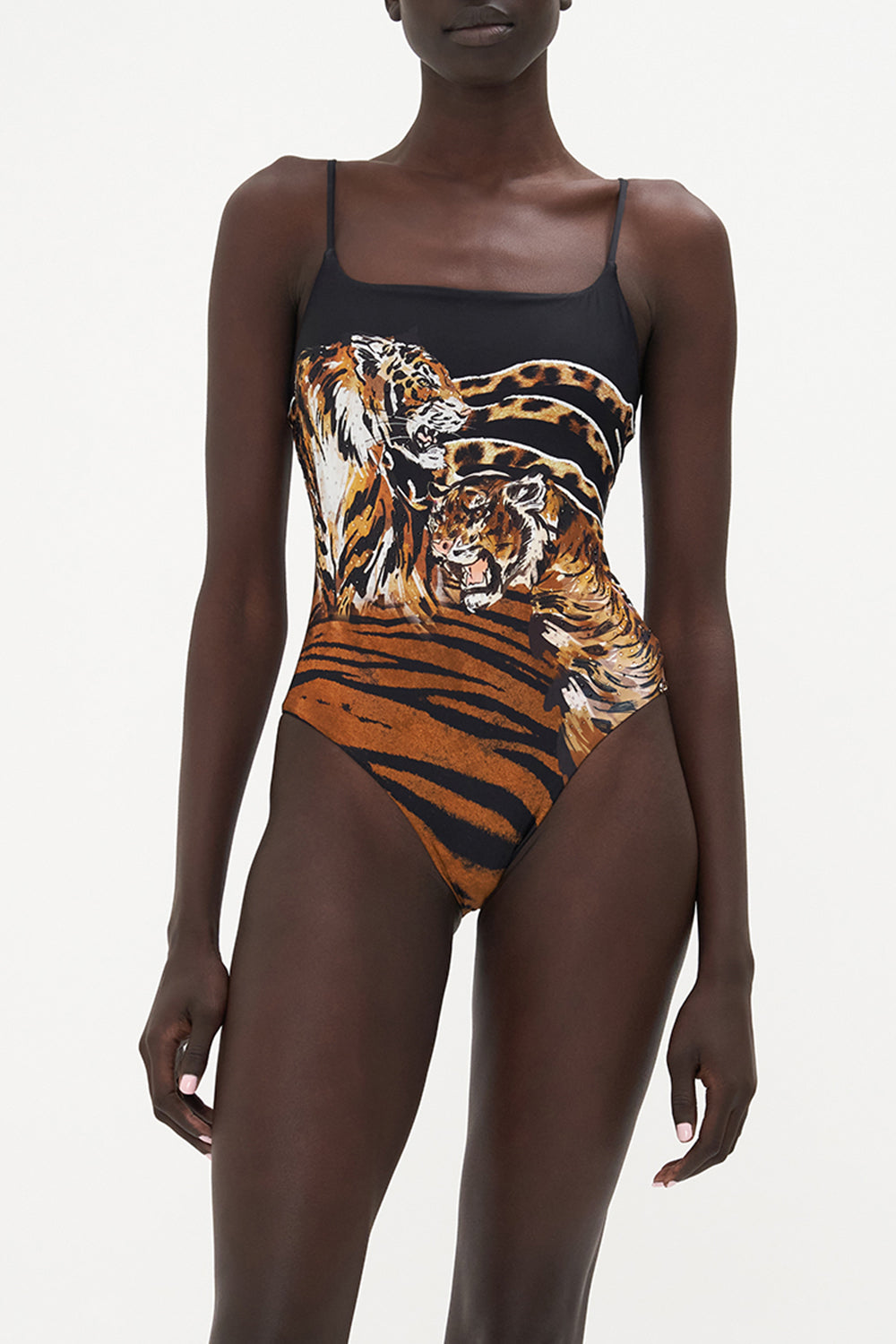 STRAIGHT NECK ONE PIECE WHATS NEW PUSSYCAT