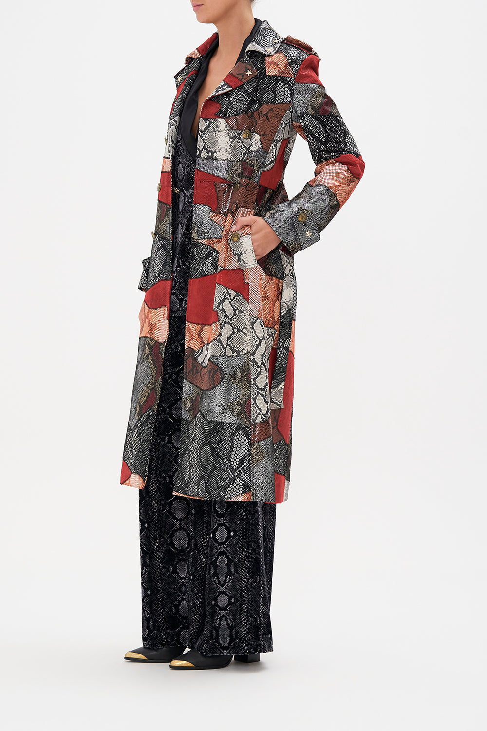 LEATHER TRENCH COAT BOSS OF THE BRUMBIES