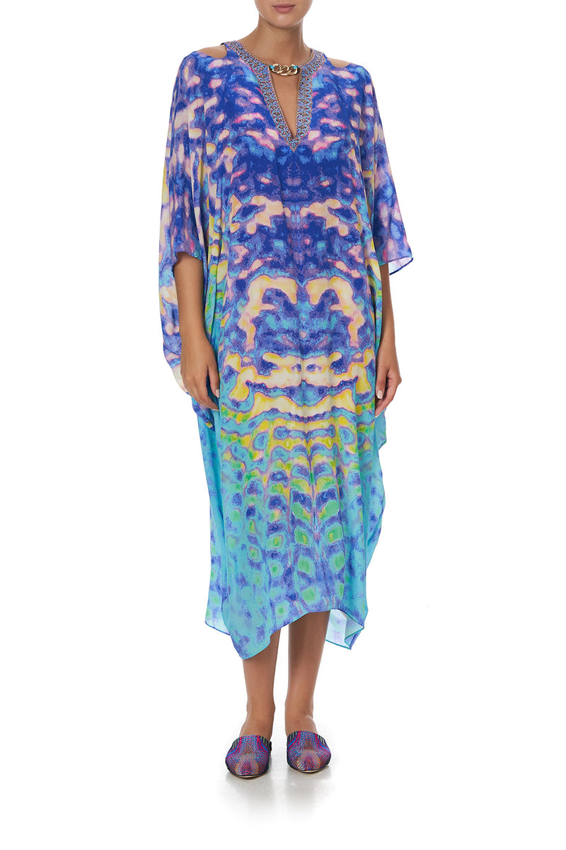TWIST FRONT BATWING DRESS BANSHEE BECKONS main image 1