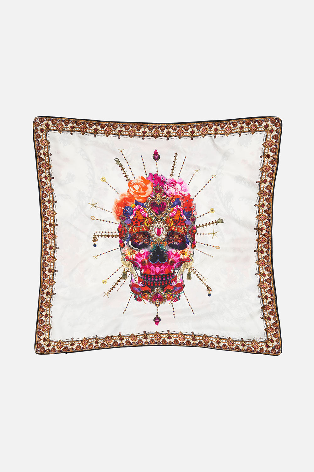 LARGE SQUARE CUSHION REIGN OF ROSES