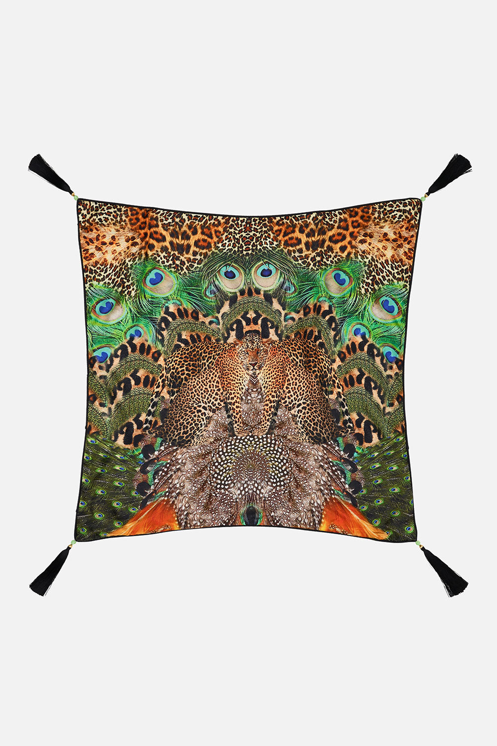 LARGE SQUARE CUSHION SURREALIST XANADU
