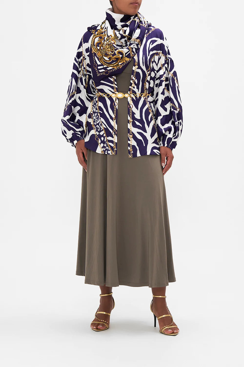 BALLOON SLEEVE SHIRT BLOUSE WHERES YOUR HEAD AT