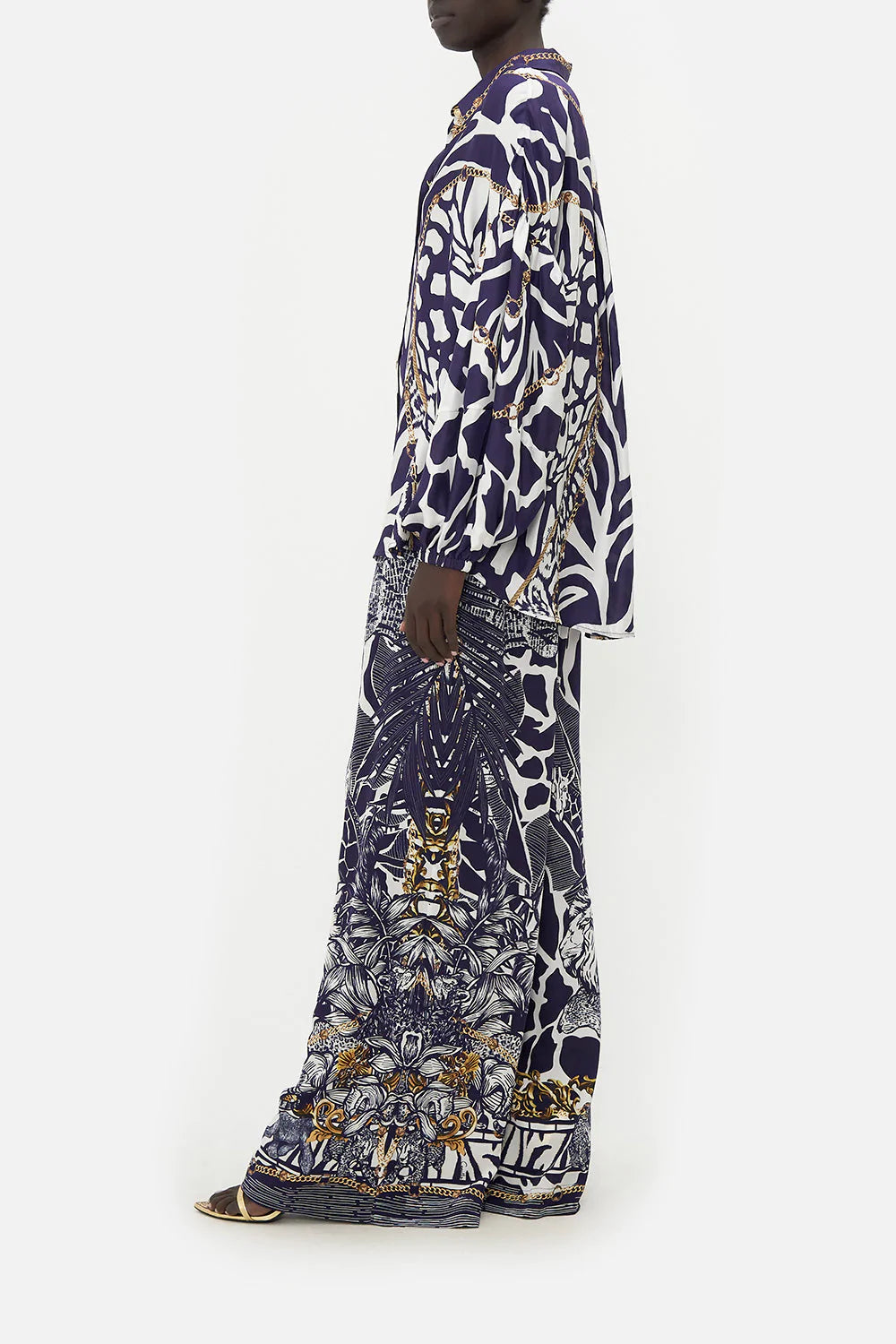 BALLOON SLEEVE SHIRT BLOUSE WHERES YOUR HEAD AT