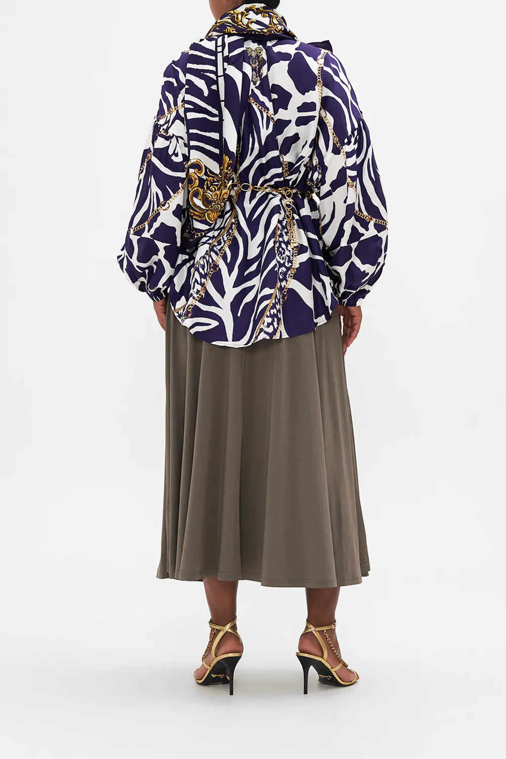 BALLOON SLEEVE SHIRT BLOUSE WHERES YOUR HEAD AT