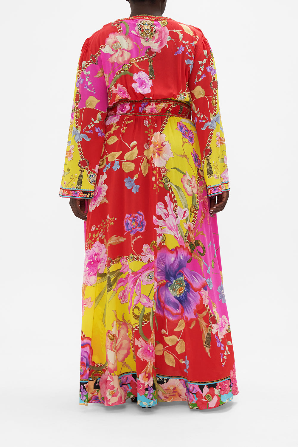 KIMONO SLEEVE DRESS WITH SHIRRING DETAIL THE BEETLES