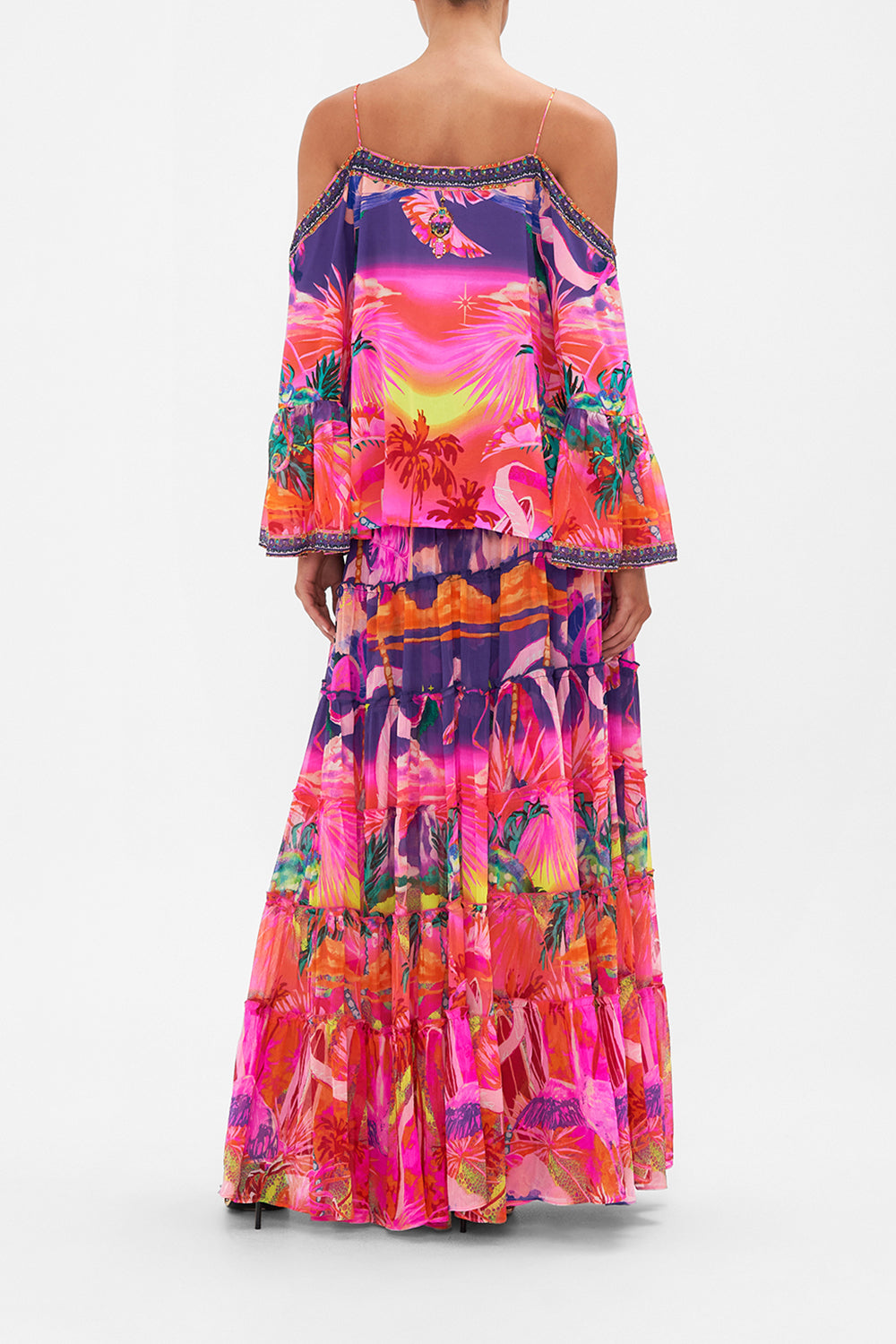 DROP SHOULDER TOP FLIGHT OF THE FLAMINGO