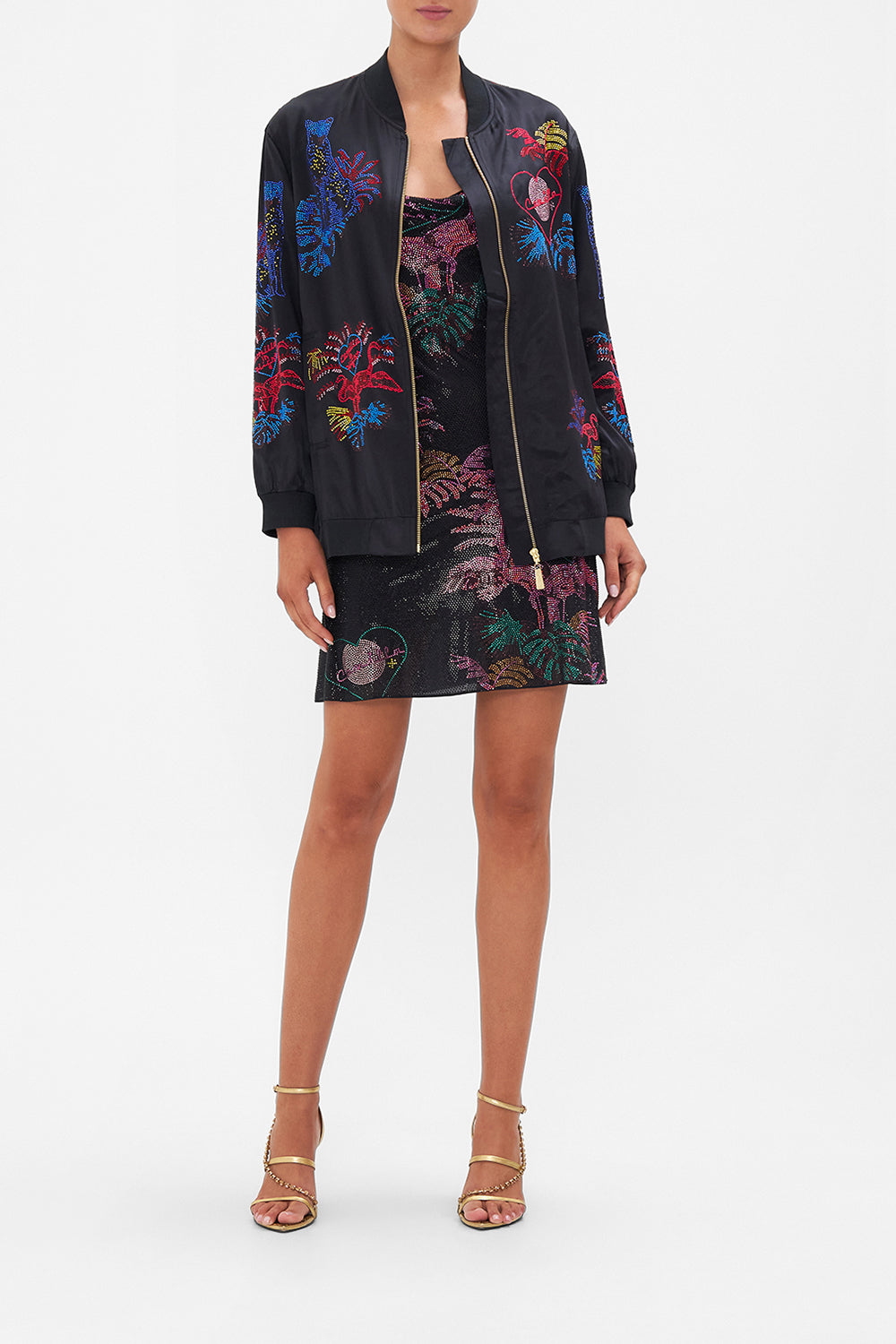 OVERSIZED BOMBER NAUGHTY NEON