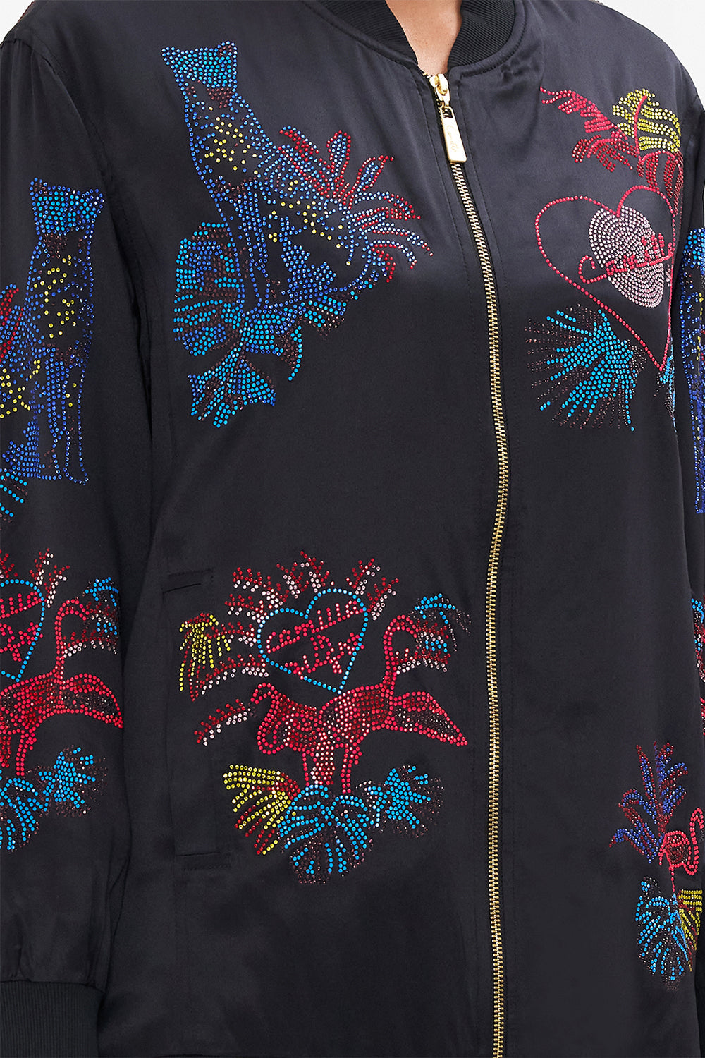 OVERSIZED BOMBER NAUGHTY NEON