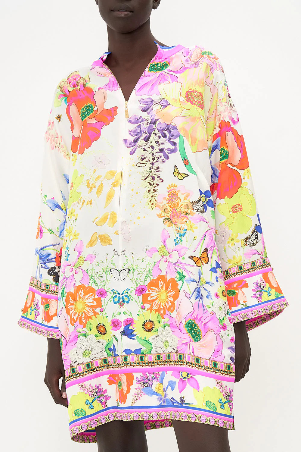 ZIP FRONT SHIRT DRESS FAIRY GANG