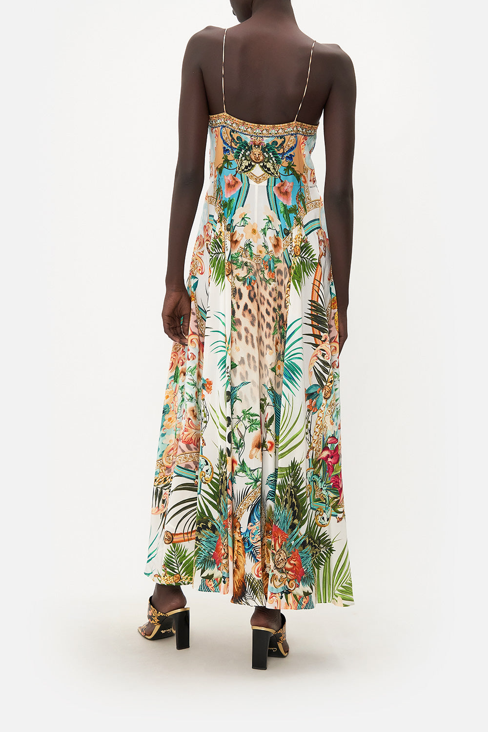 LONG DRESS WITH TIE FRONT ROYALTY LOYALTY