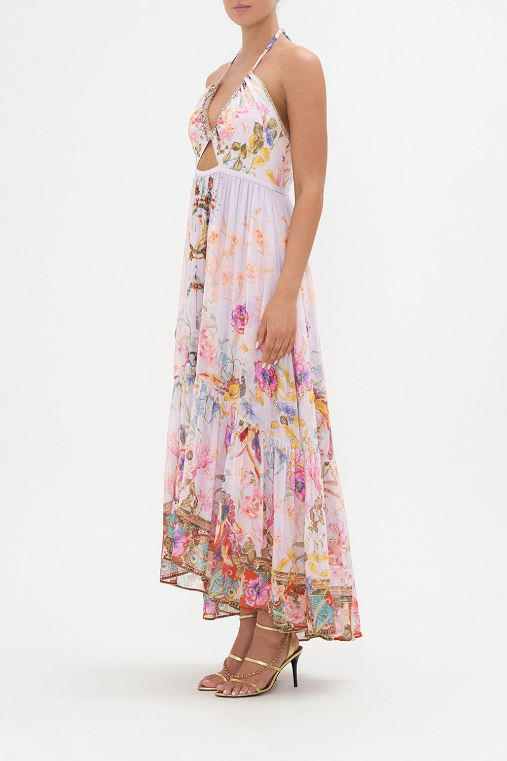 GATHERED V FRONT DRESS NATURES KALEIDOSCOPE