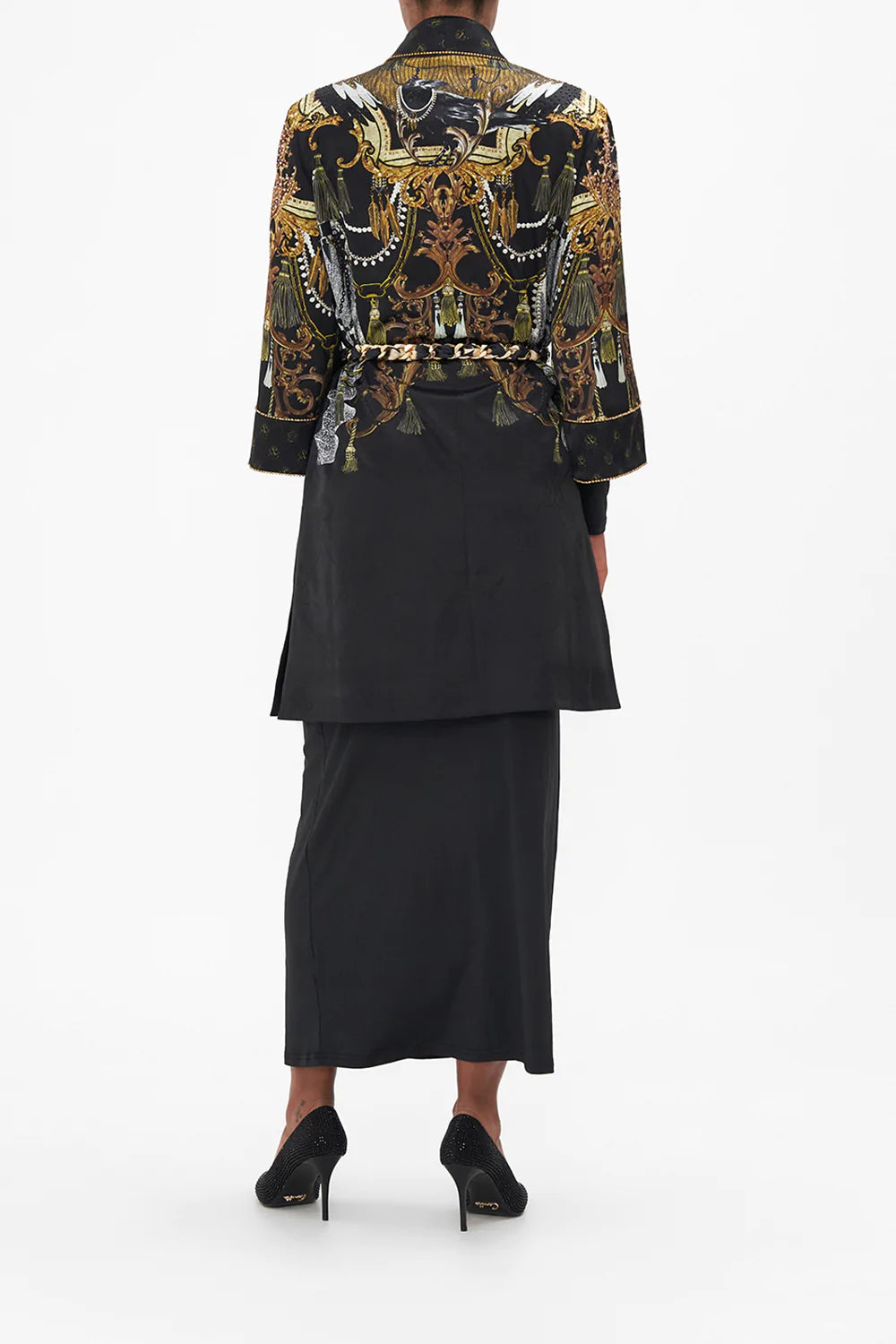 ROLL COLLAR PAJAMA JACKET RAVIN RAVEN