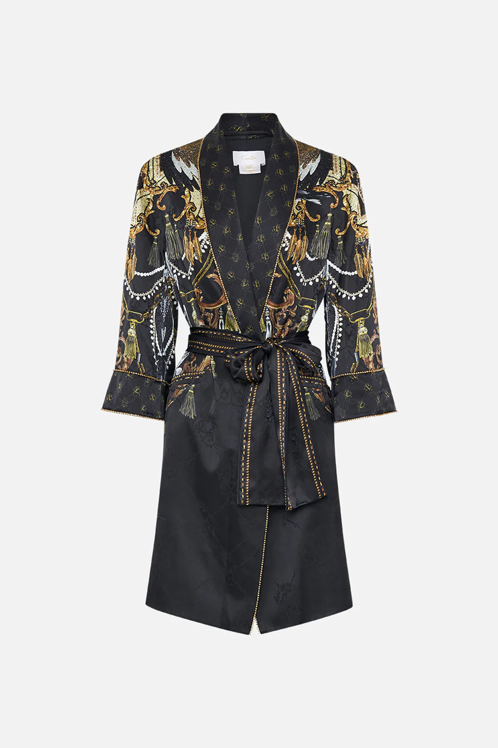 ROLL COLLAR PAJAMA JACKET RAVIN RAVEN