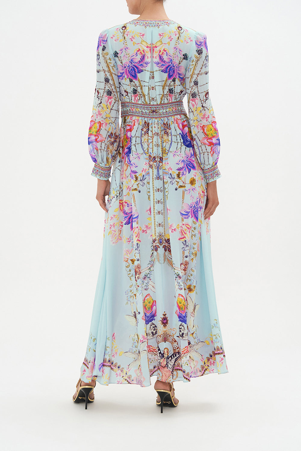 BUTTON DRESS WITH SHAPED WAISTBAND LOVE WEB