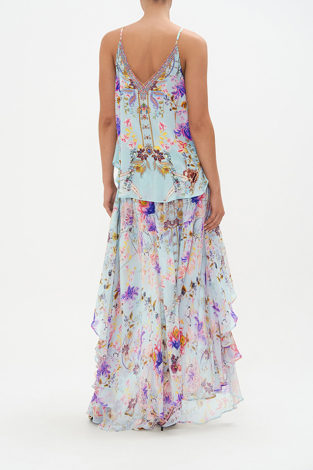 BUTTON FRONT V NECK CAMI LOVE WEB