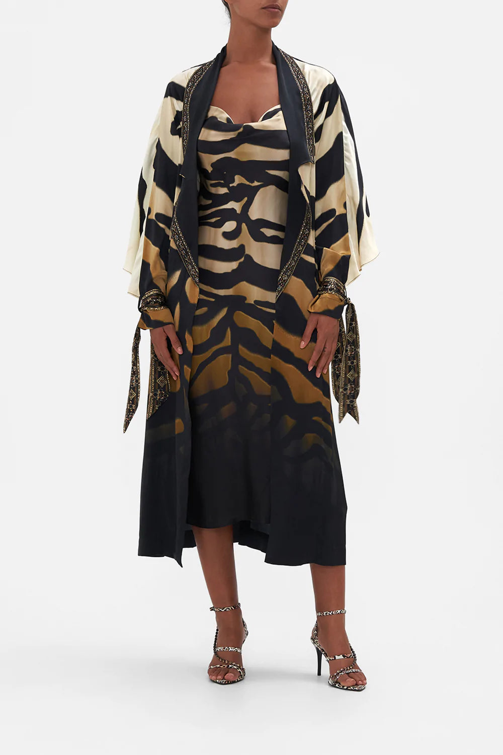 SOFT TRENCH WITH TIES TAME MY TIGER