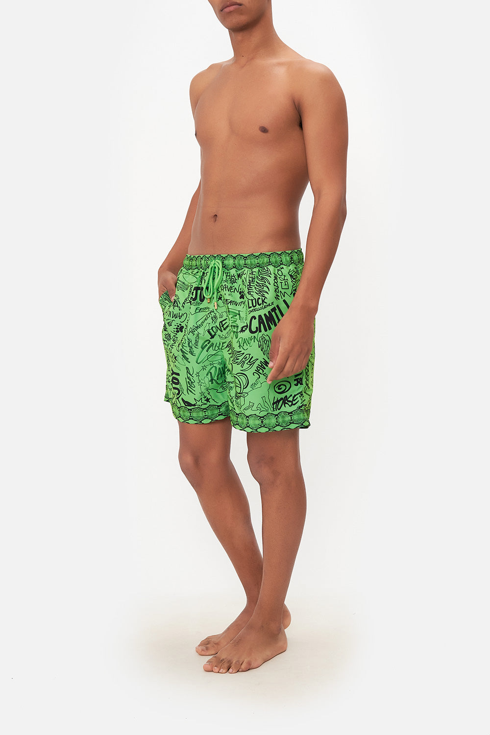 ELASTIC WAIST BOARDSHORT ANTI AUTHORITY ANIMAL AUTHORITIES