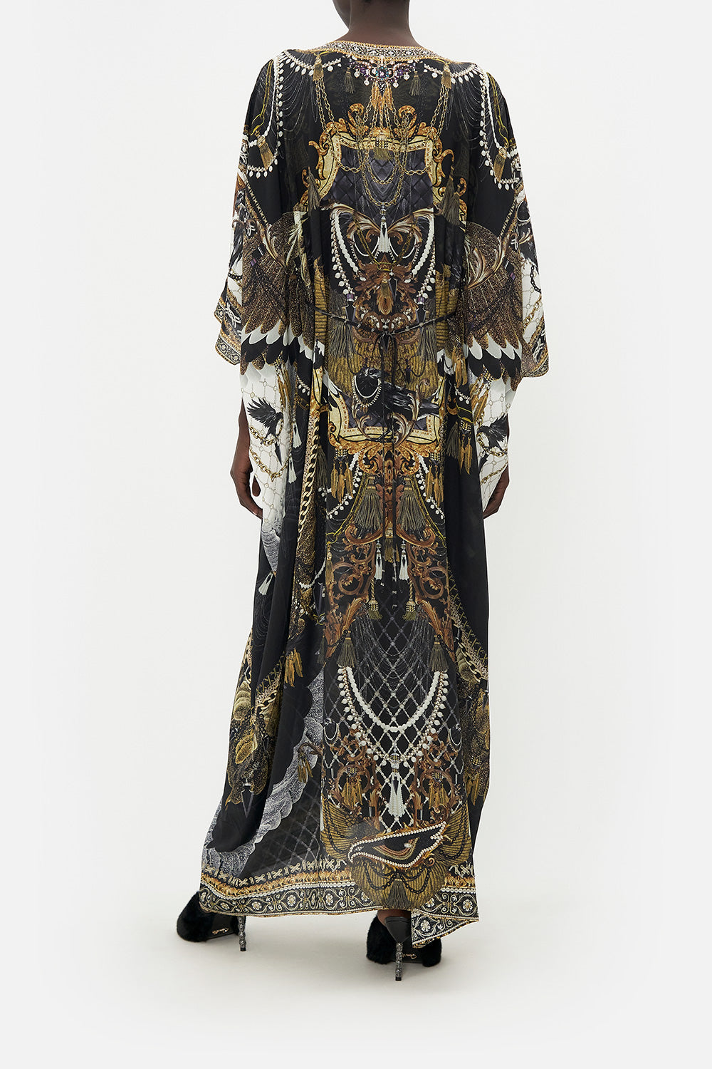 SPLIT SLEEVE KAFTAN WITH HARDWARE RAVIN RAVEN