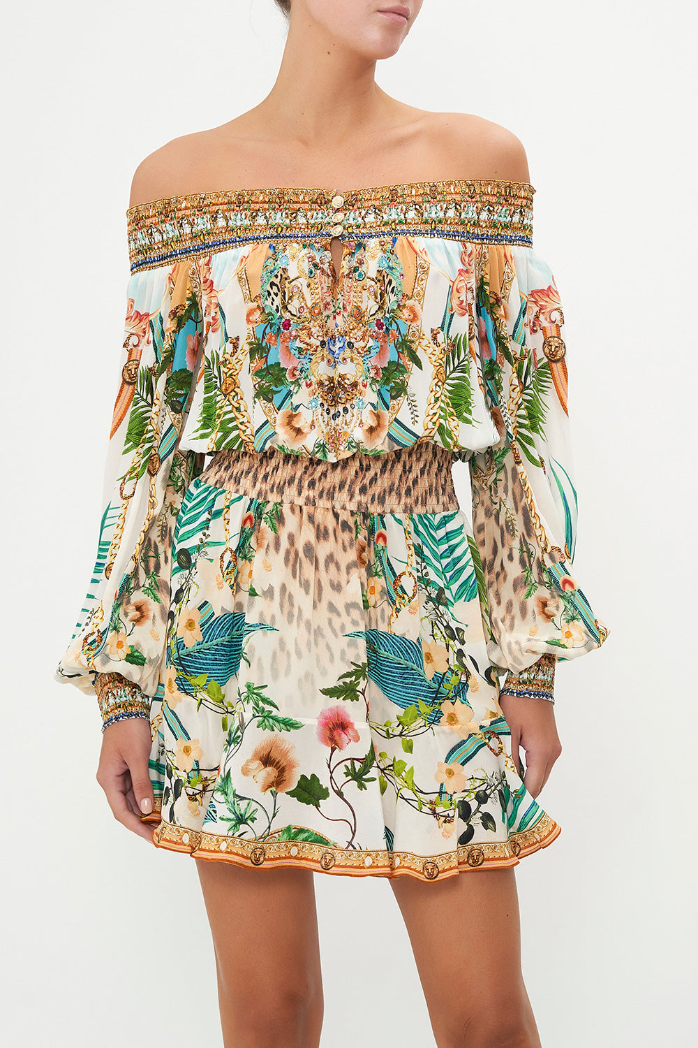 OFF SHOULDER SHORT DRESS ROYALTY LOYALTY