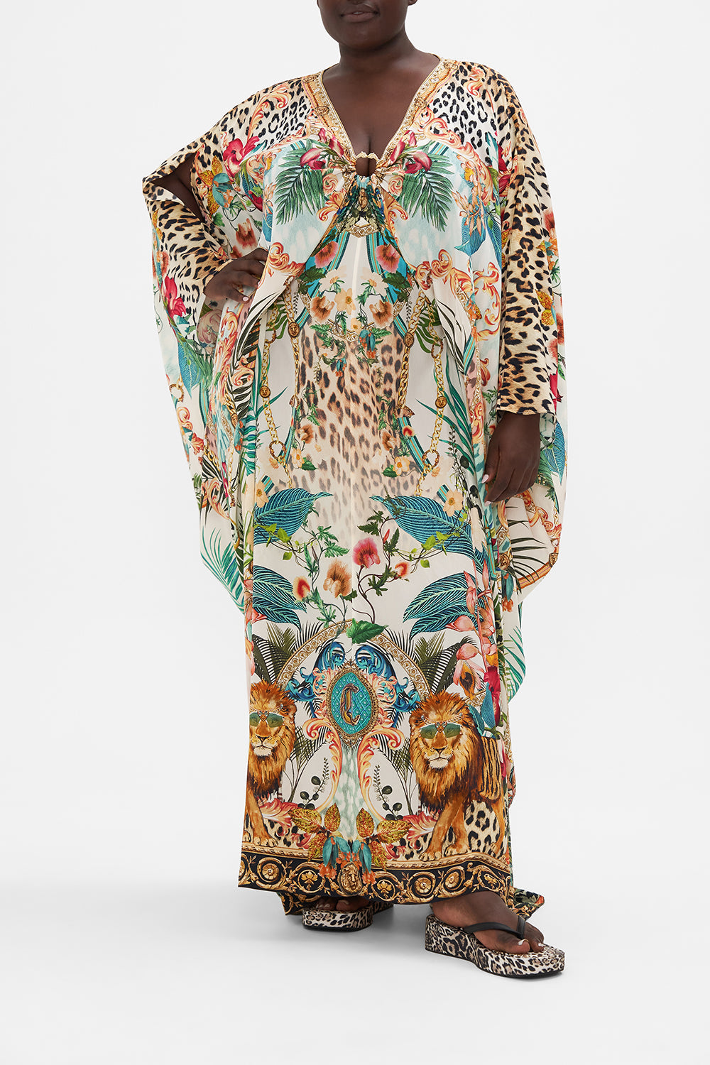 SPLIT SLEEVE KAFTAN WITH HARDWARE ROYALTY LOYALTY