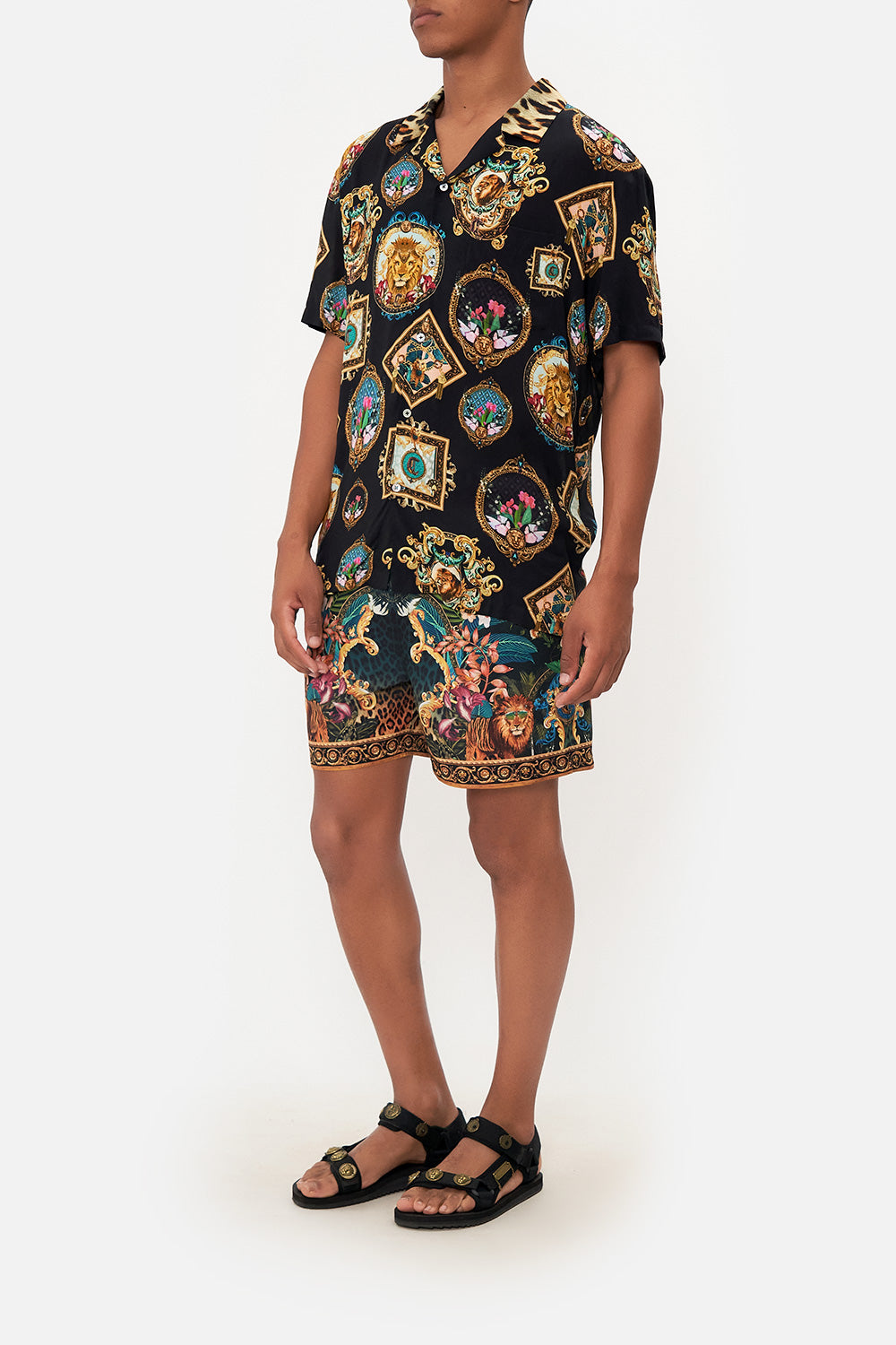 SHORT SLEEVE CAMP COLLARED SHIRT FEARLESS FELIS