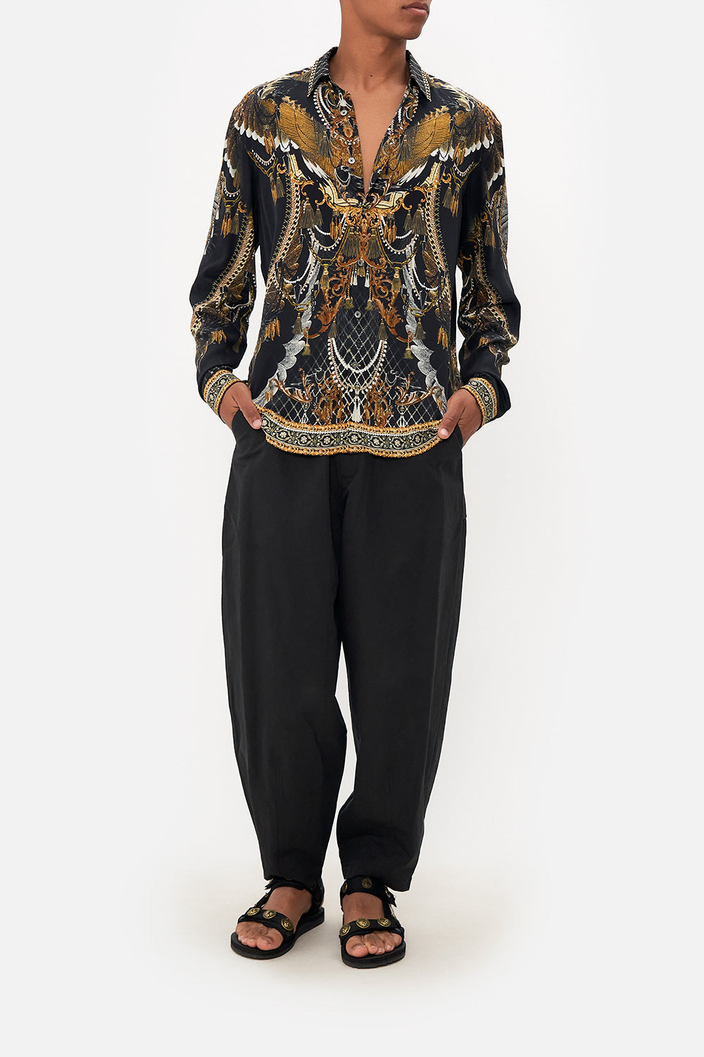 COLLARED LONG SLEEVE SHIRT RAVIN RAVEN