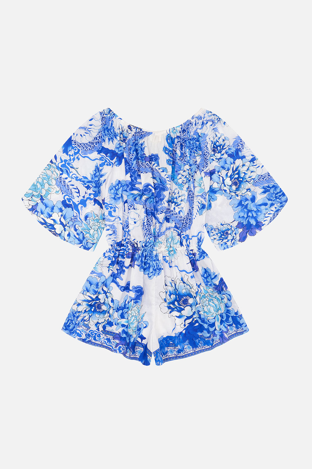 KIDS 3/4 FLARE SLEEVE PLAYSUIT 12-14 HEART OF A DRAGON