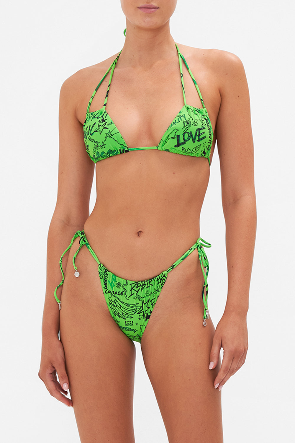 DOUBLE STRAPS TRI BRA ANTI AUTHORITY ANIMAL AUTHORITIES