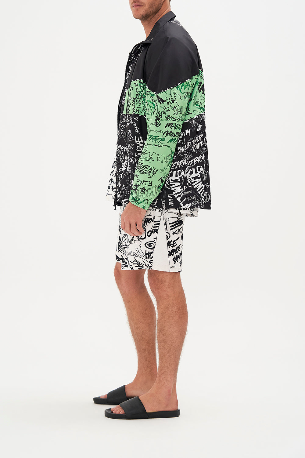 ZIP THROUGH MID LENGTH PARKA JACKET ANTI AUTHORITY ANIMAL AUTHORITIES