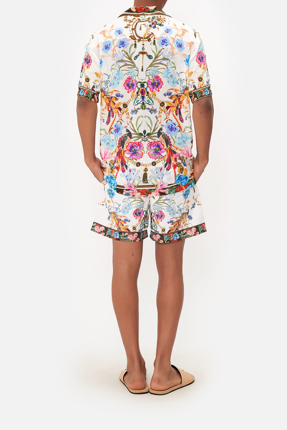 SHORT SLEEVE CAMP COLLARED SHIRT NATURES KALEIDOSCOPE