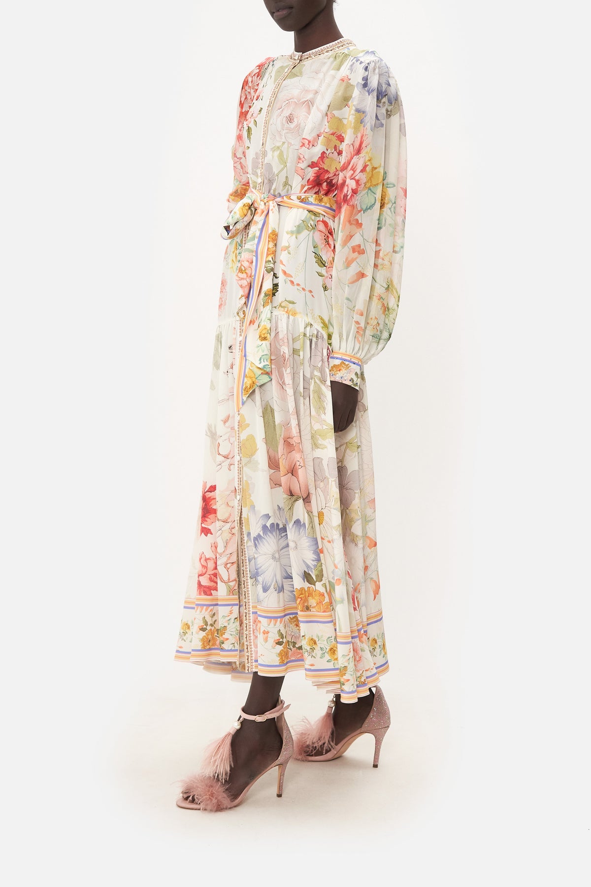 BUTTON THROUGH DRESS WITH YOKE ROMANTIC RITES