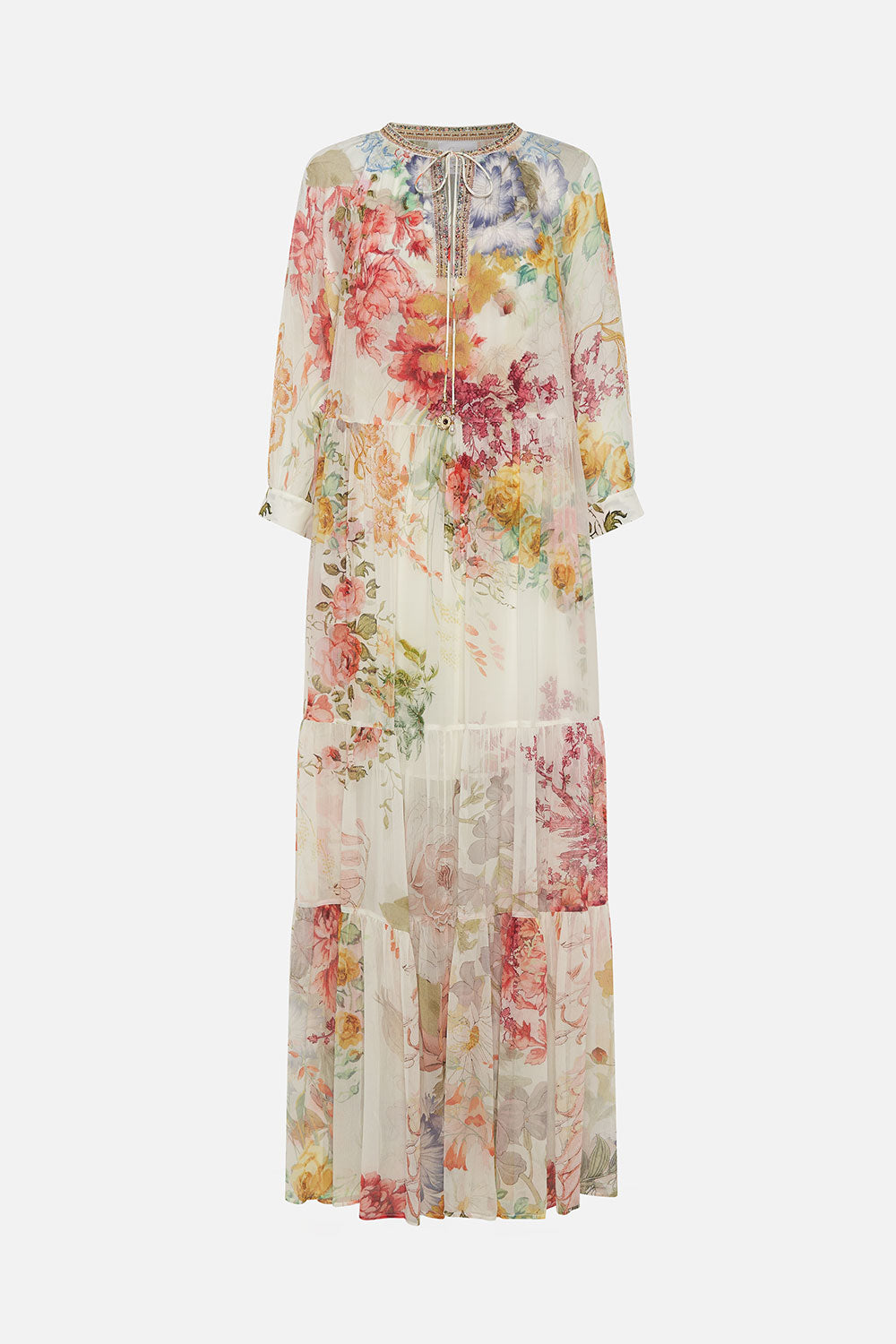LONG GATHERED PANEL DRESS ROMANTIC RITES