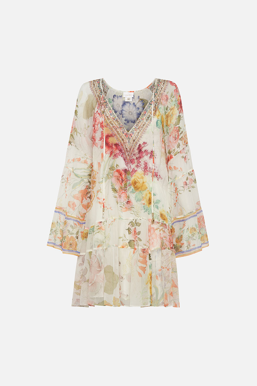 A-LINE GATHERED PANEL DRESS ROMANTIC RITES