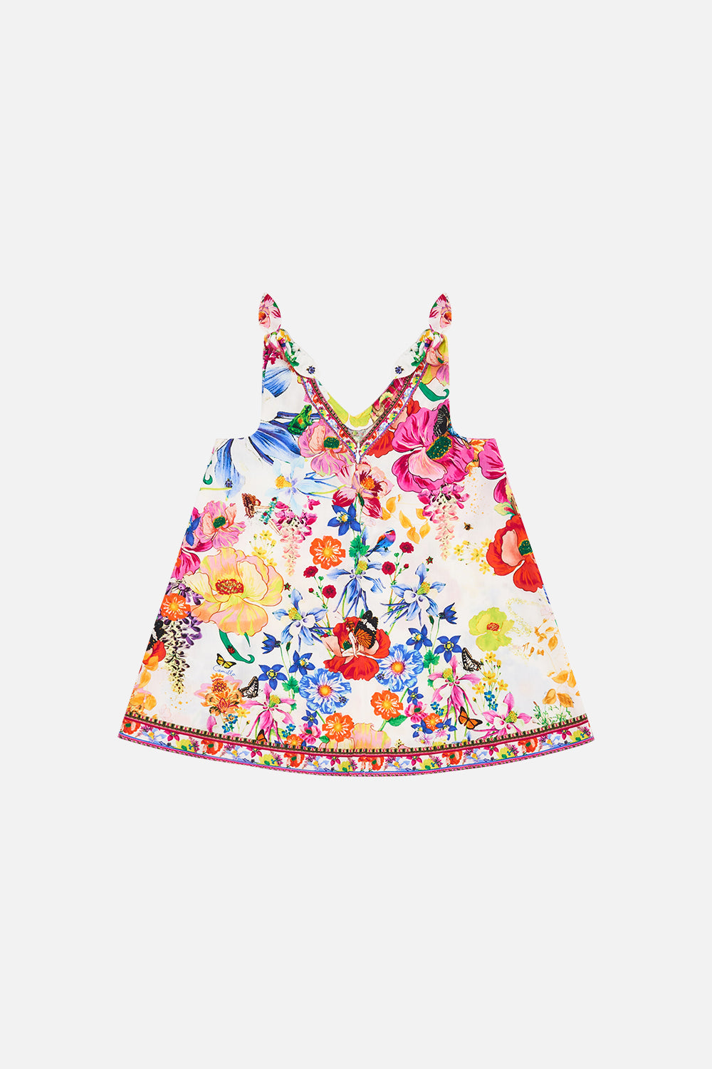 KIDS TIE SHOULDER MIDI DRESS 4-10 FAIRY GANG