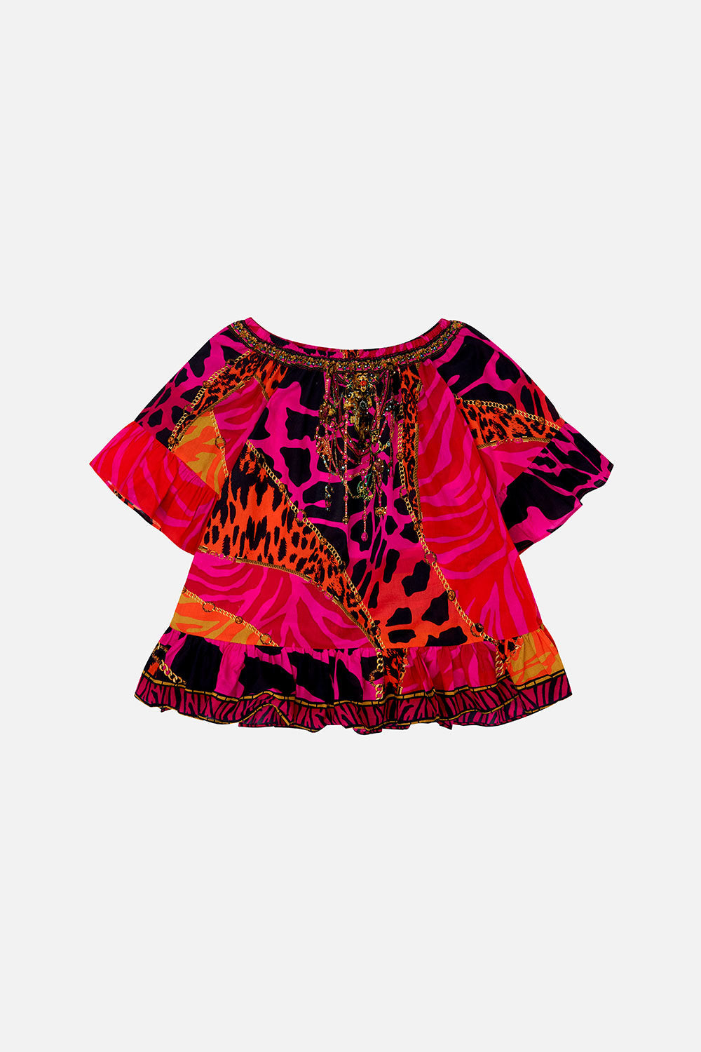 KIDS A-LINE FRILL DRESS 4-10 ALWAYS CHANGE YOUR SPOTS