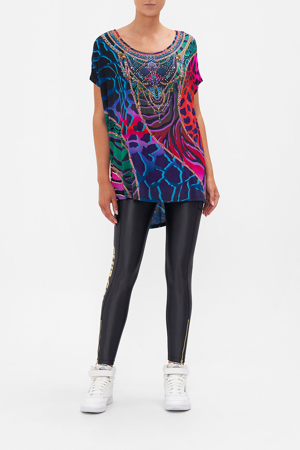 LOOSE FIT TEE UNDER THE NEON SUN