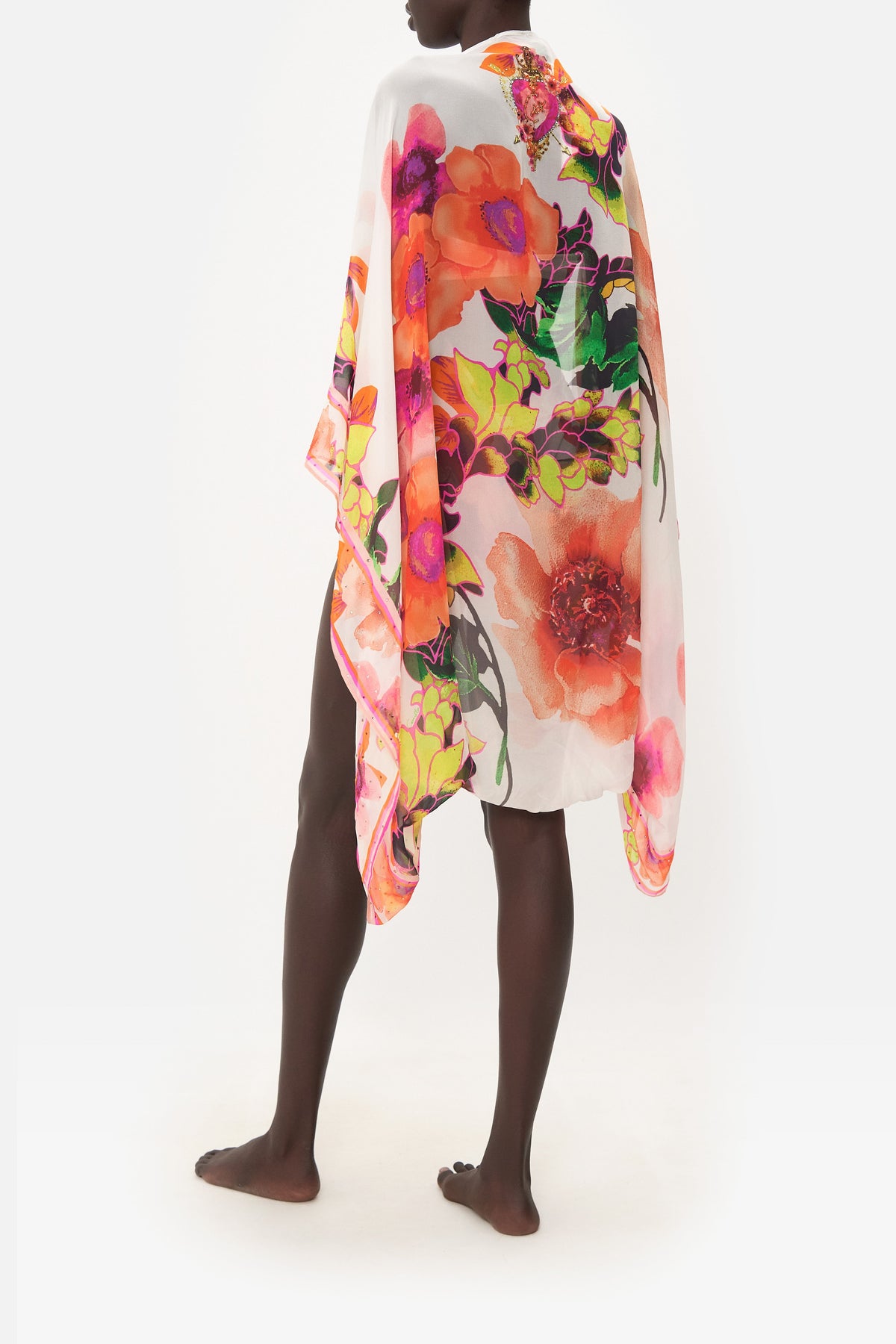 SILK SHRUG PRETTY AS A POPPY