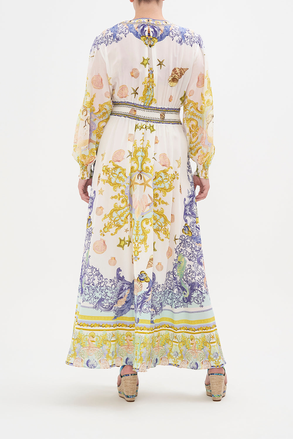 BUTTON DRESS WITH SHAPED WAISTBAND STAR OF THE SEA